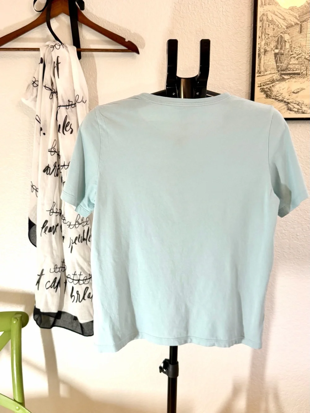 Kate Spade New York Martini Lips Graphic Tee Sequin Cherry Size M